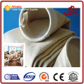 Needle punched nonwoven filter bag
